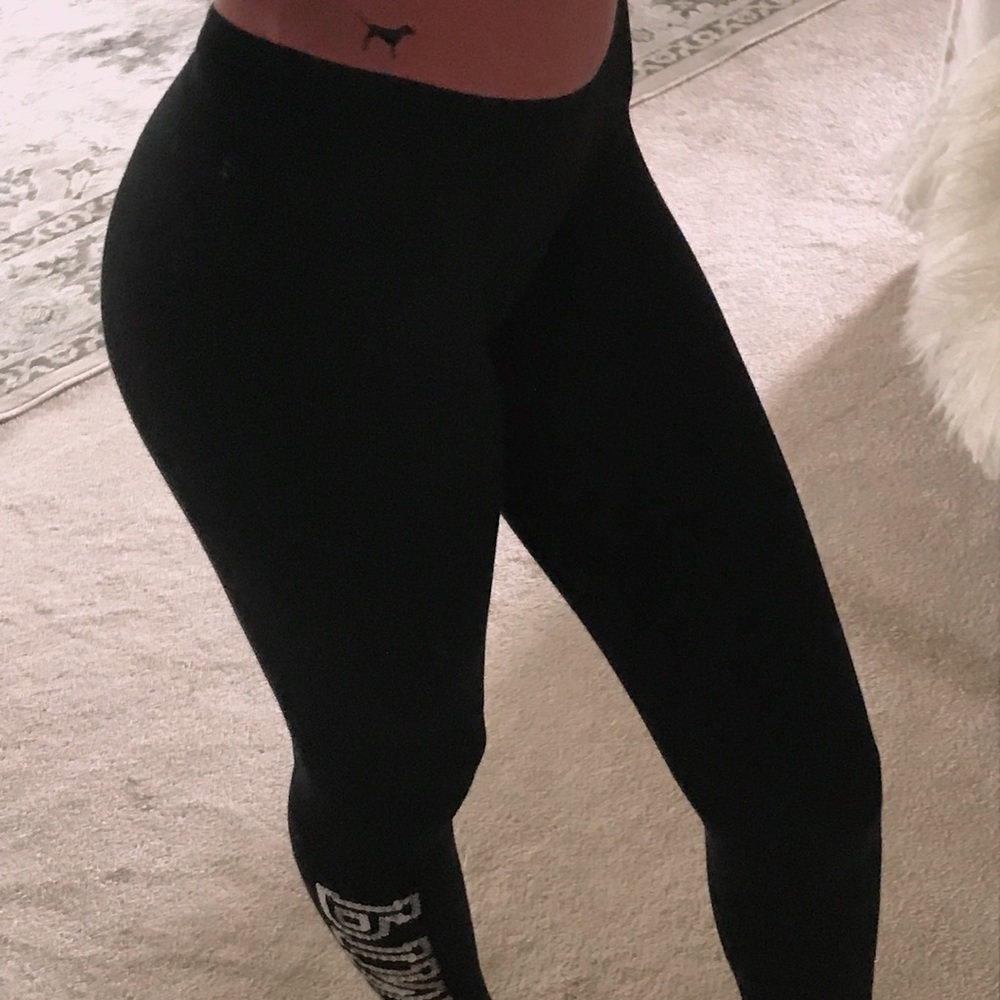 PINK yoga pant leggings stretchy high-waisted